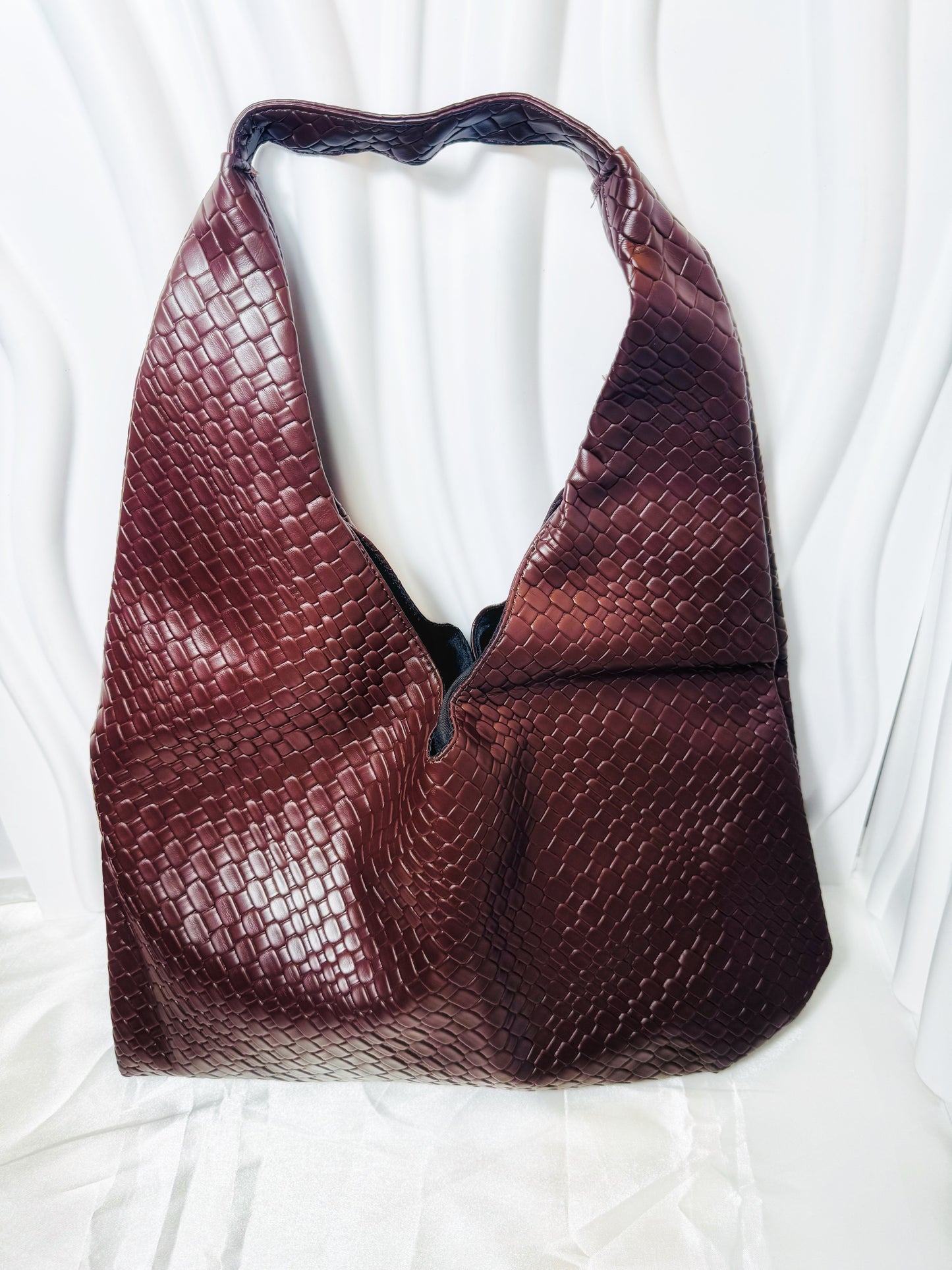 Luxe Weave Hobo Bag