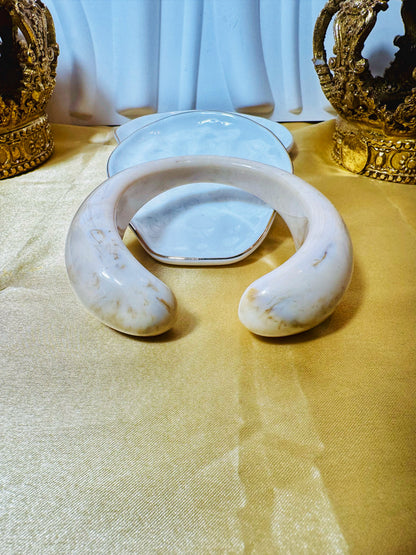 Cream Statement Bangle