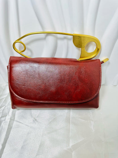 Golden Pin Clutch Bag
