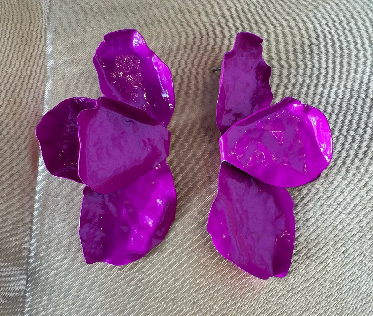 Concrete Petal Earrings