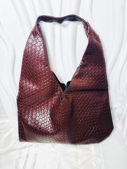 Luxe Weave Hobo Bag