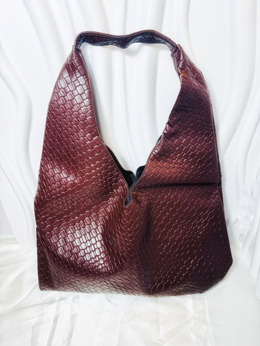 Luxe Weave Hobo Bag