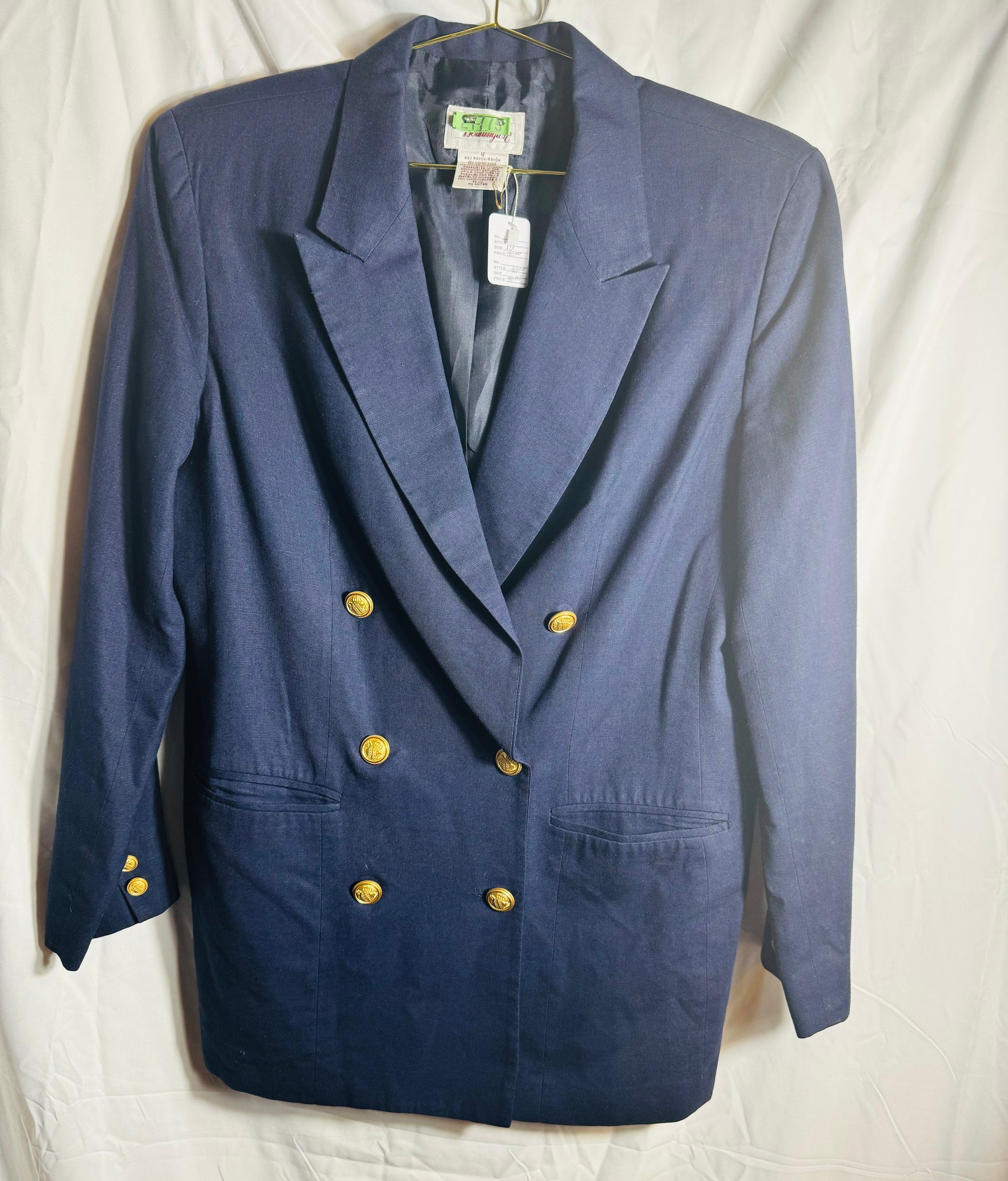 Navy Double Breasted Blazer - The Brand By Teneshia B.