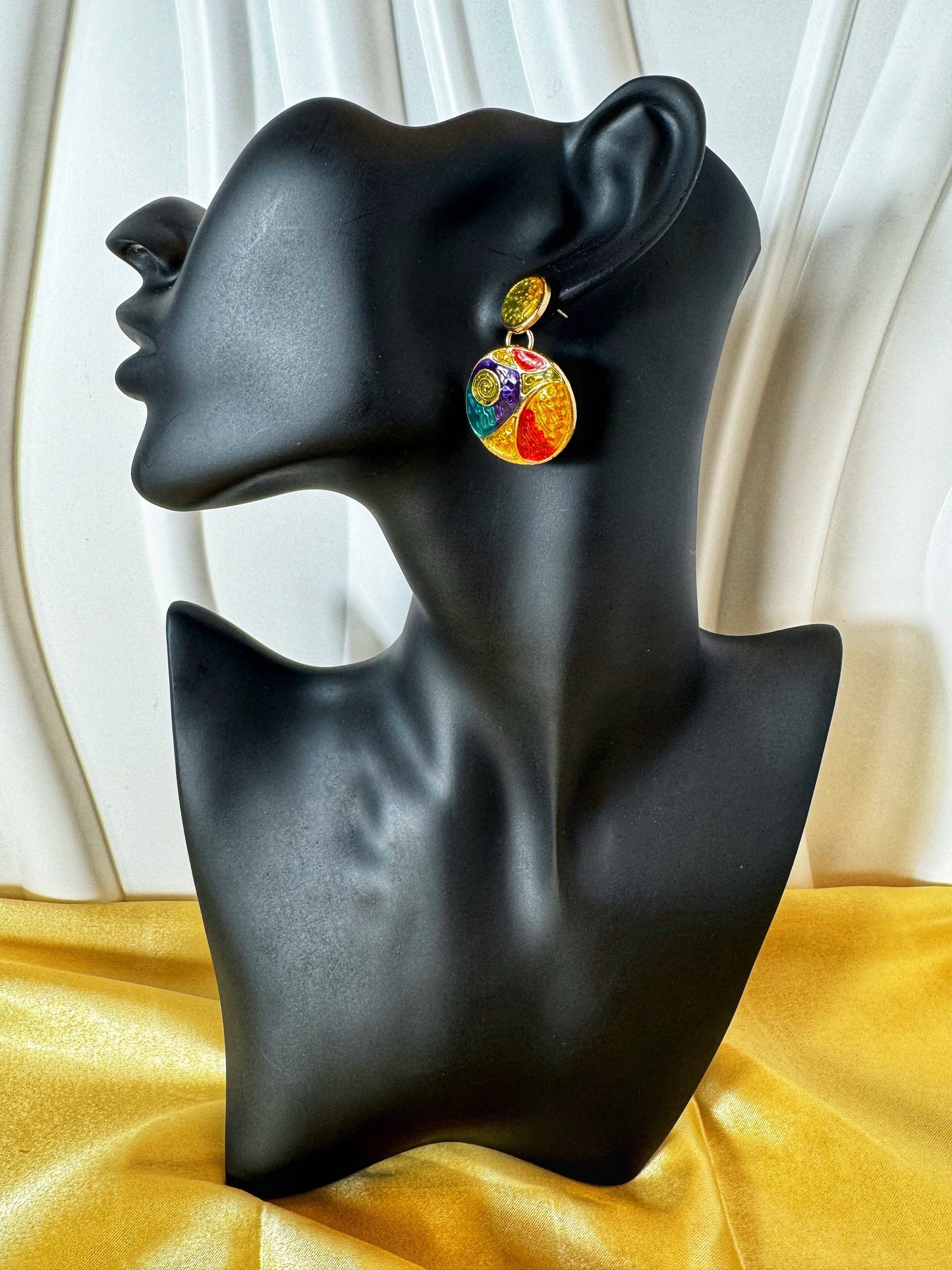 Colorful Circular Earrings - The Brand By Teneshia B.