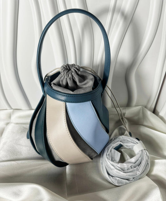 Blue Bucket Bag - The Brand By Teneshia B.