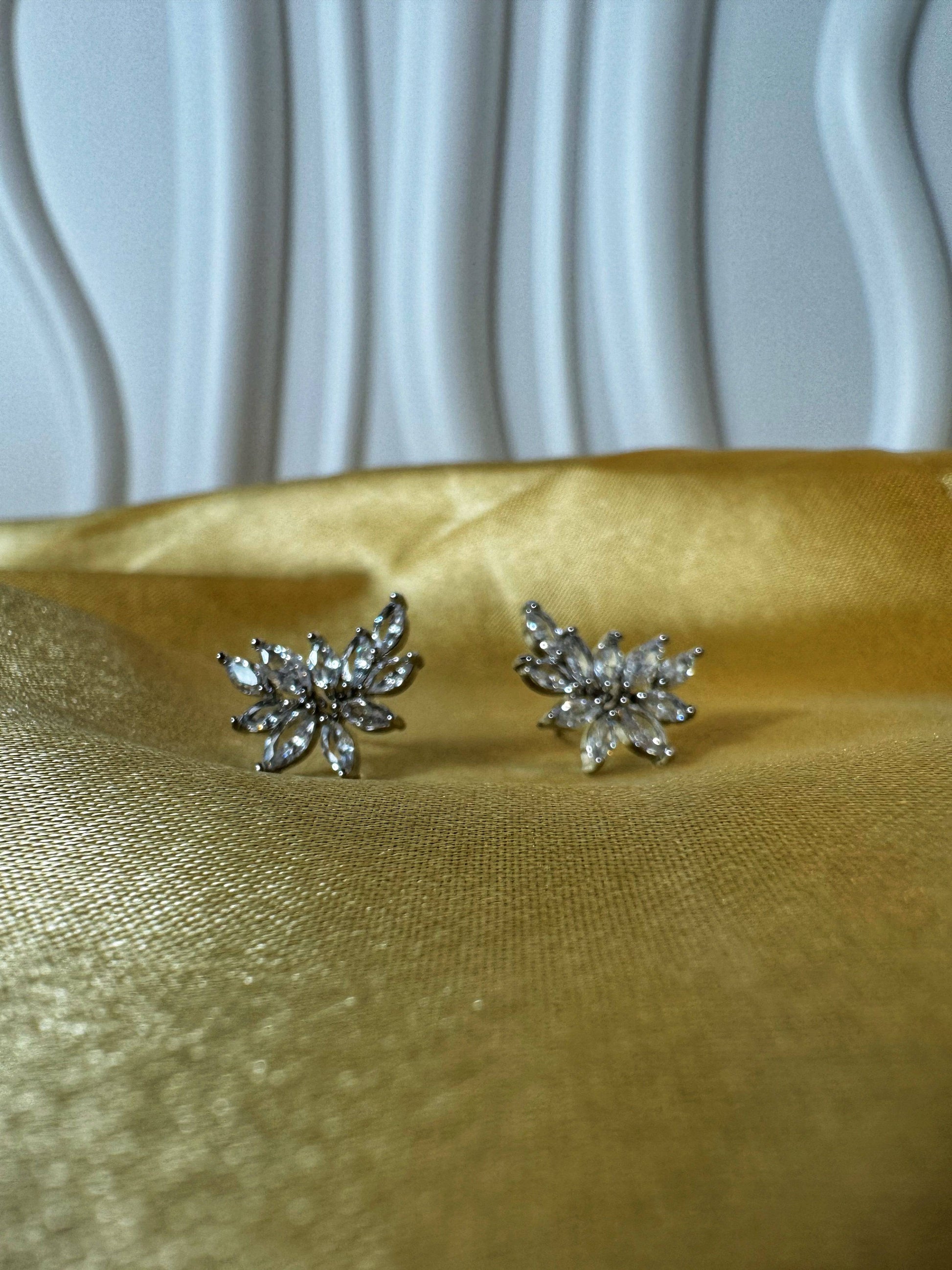 Sparkling Cluster Stud Earrings - The Brand By Teneshia B.