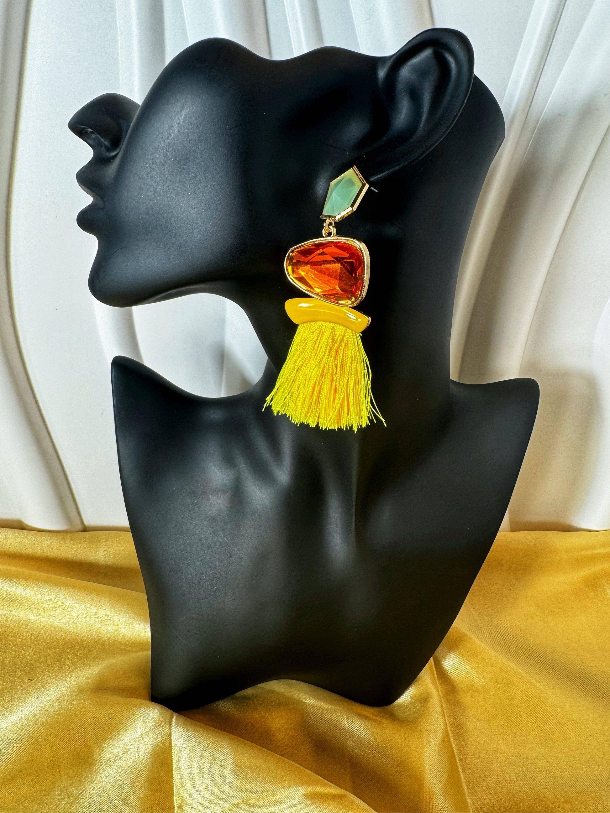 Colorful Tassel Dangle Earrings - The Brand By Teneshia B.