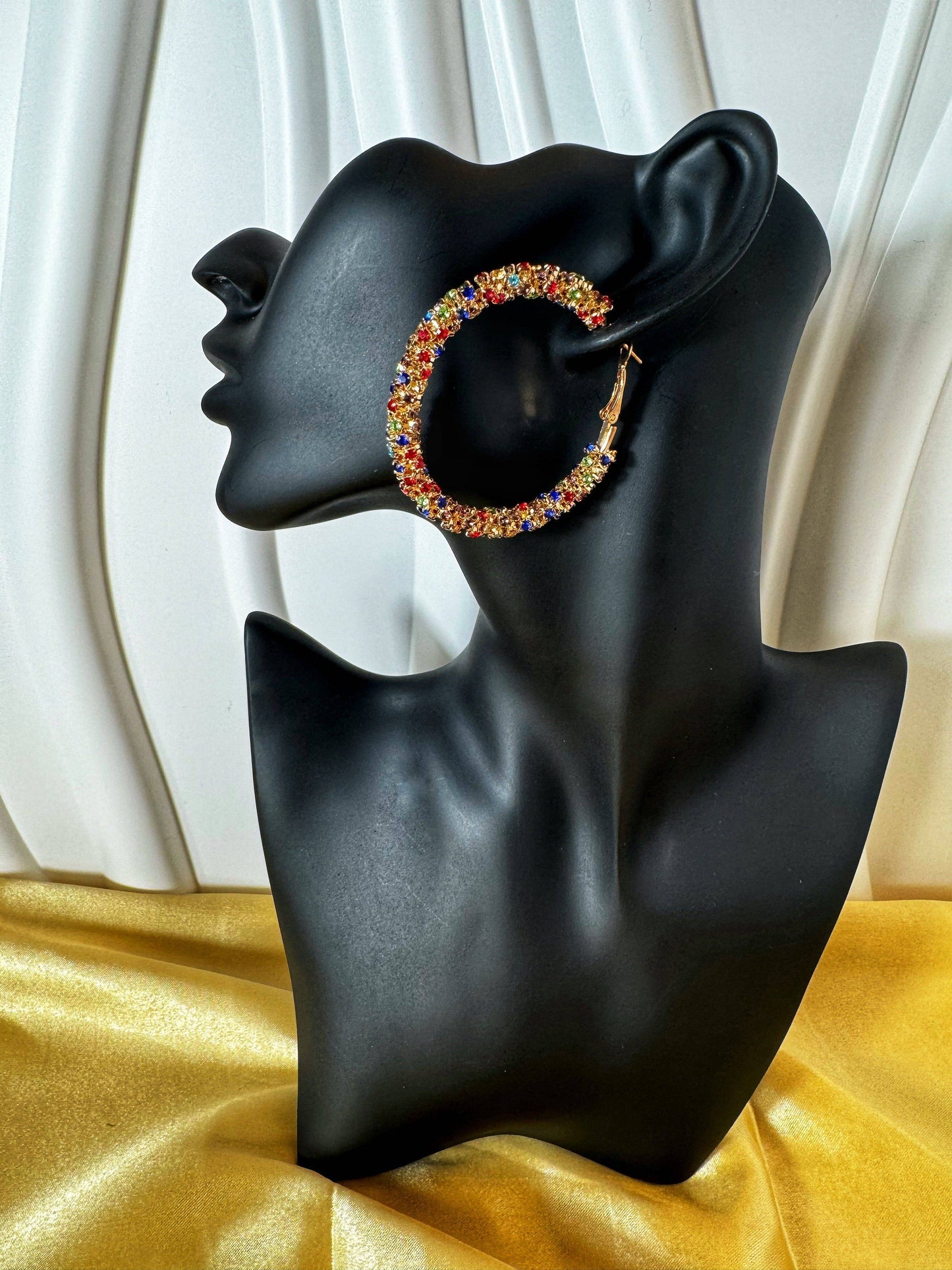 Bling Rhinestone Hoops - The Brand By Teneshia B.