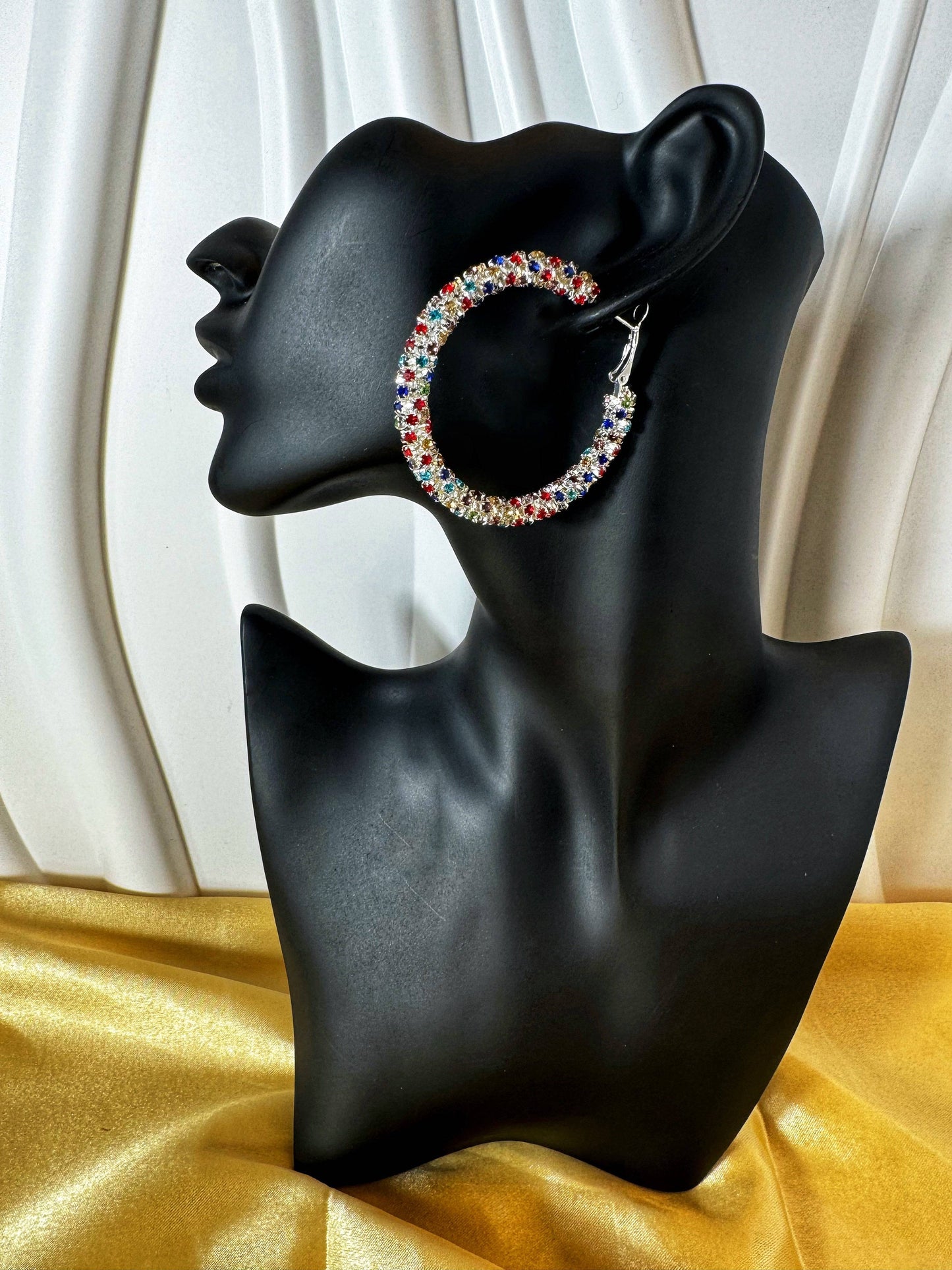 Bling Rhinestone Hoops - The Brand By Teneshia B.