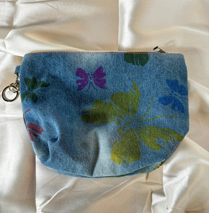 Denim Butterfly Cosmetic Bag - The Brand By Teneshia B.