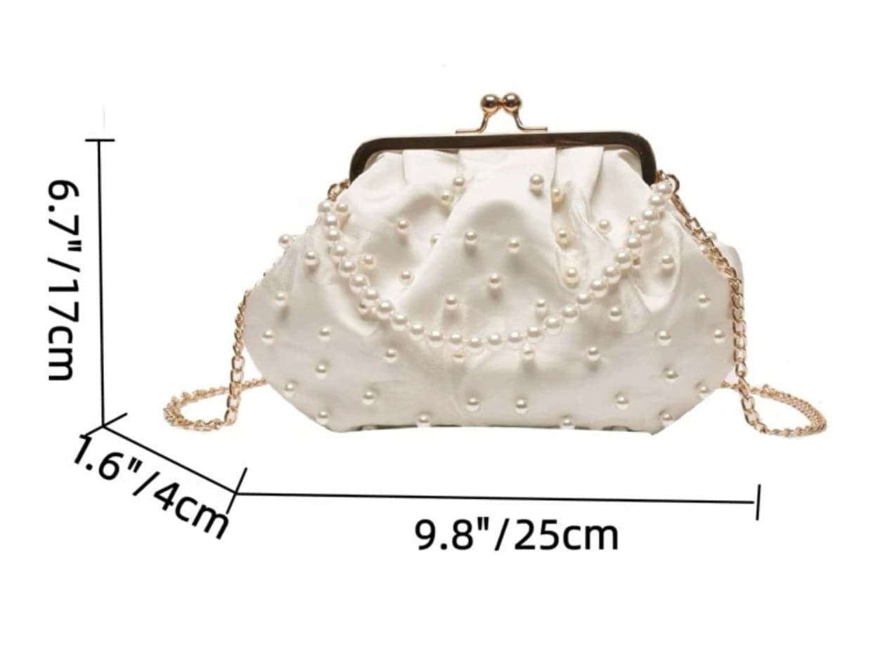 Pearl Embellished Clutch - The Brand By Teneshia B.