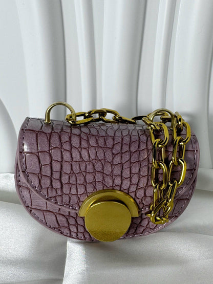 Mini Crocodile Saddle Bag - The Brand By Teneshia B.