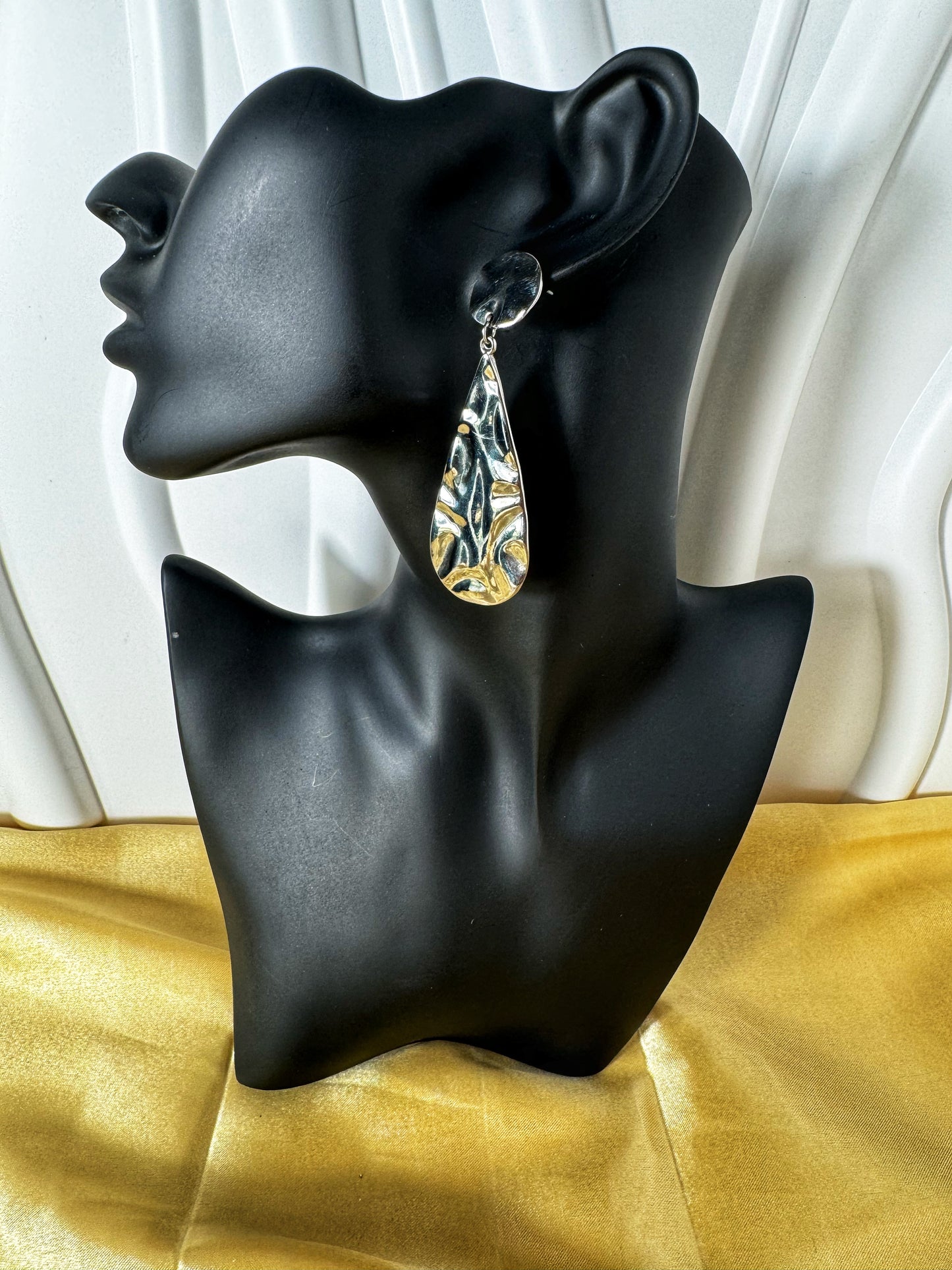 Hammered Teardrop Earrings - The Brand By Teneshia B.