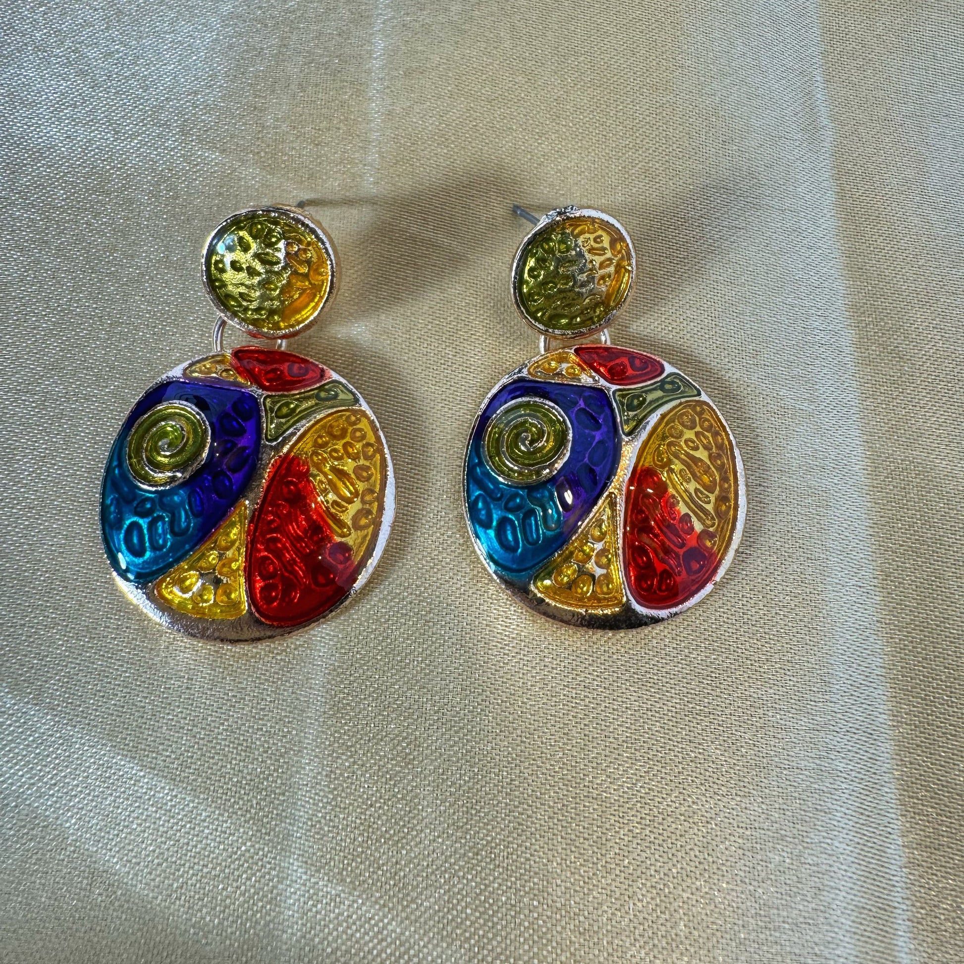 Colorful Circular Earrings - The Brand By Teneshia B.