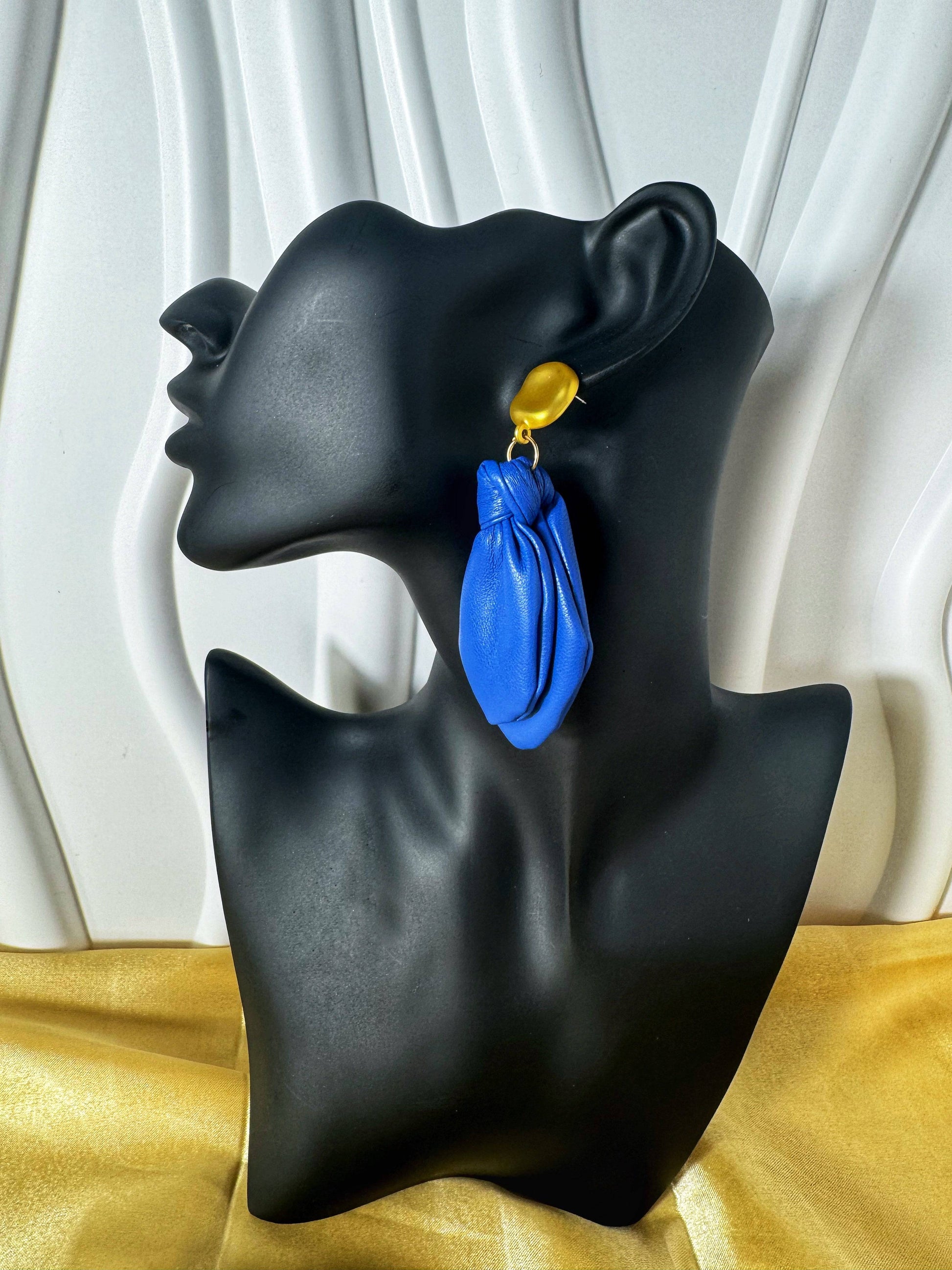 Knot Faux Leather Earrings - The Brand By Teneshia B.