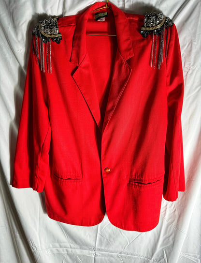 Red Hot Bling Blazer - The Brand By Teneshia B.