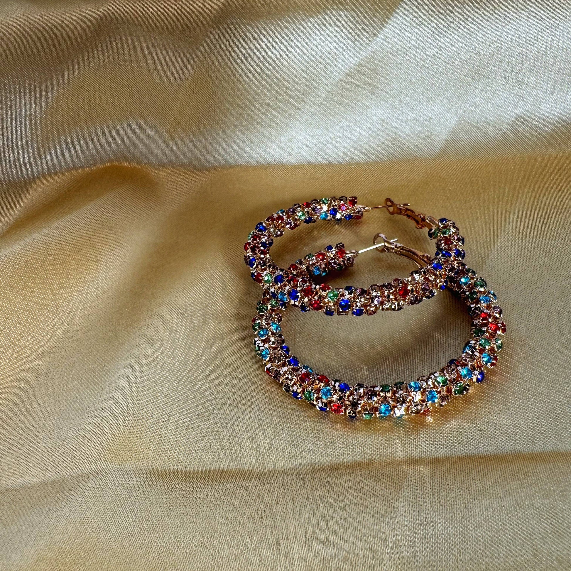 Bling Rhinestone Hoops - The Brand By Teneshia B.