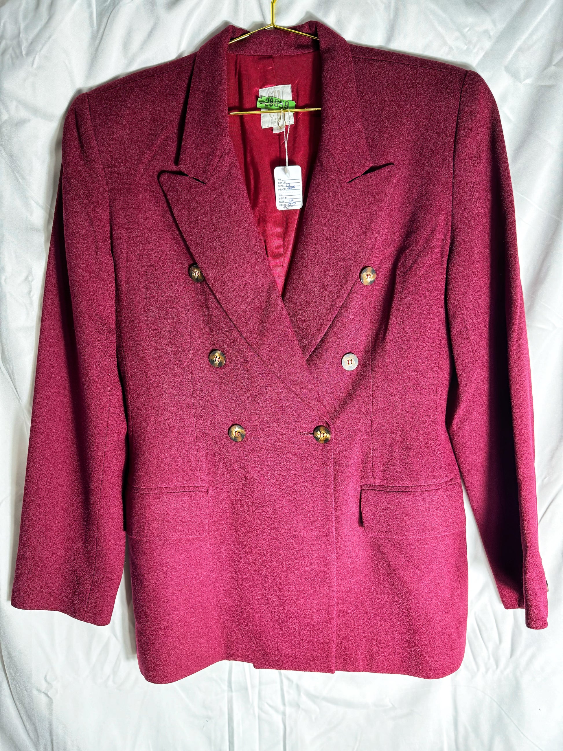 Merlot Wine Blazer - The Brand By Teneshia B.