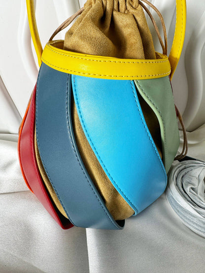 Colorful Patchwork Bucket - The Brand By Teneshia B.