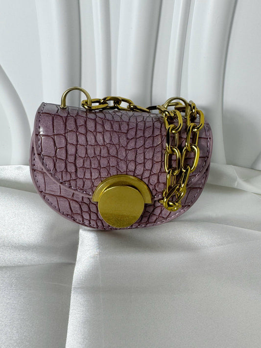 Mini Crocodile Saddle Bag - The Brand By Teneshia B.