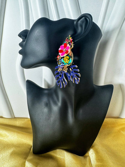 Bohemian Leaf Sequin Earrings - The Brand By Teneshia B.