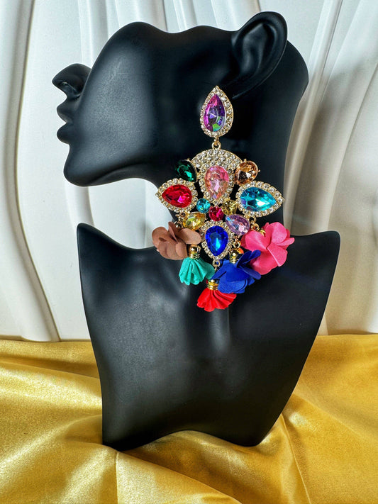 Flower Tassel Earrings - The Brand By Teneshia B.