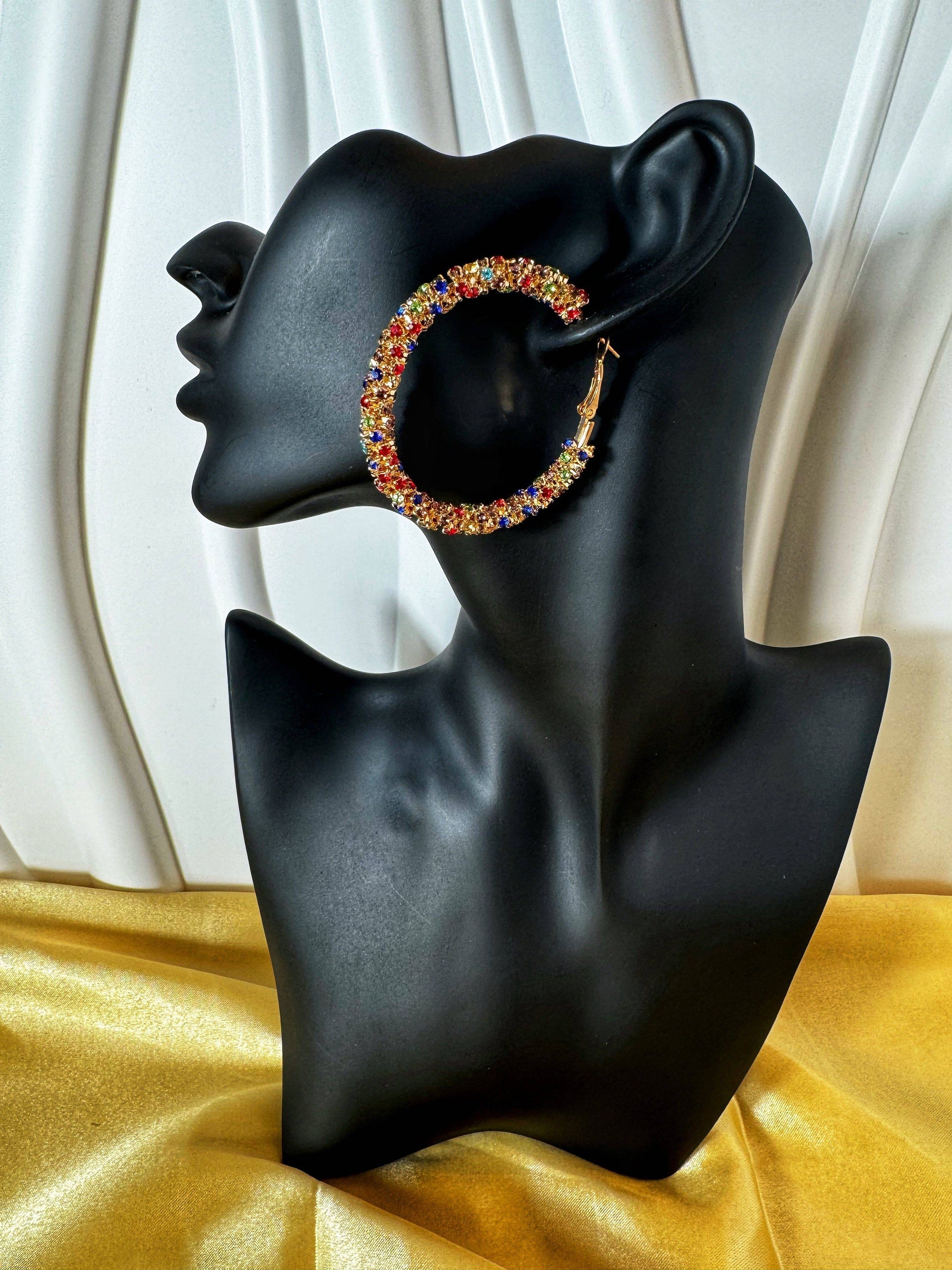 Bling Rhinestone Hoops - The Brand By Teneshia B.