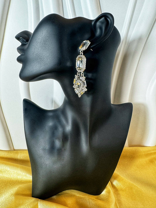 Silver Stone Earrings - The Brand By Teneshia B.