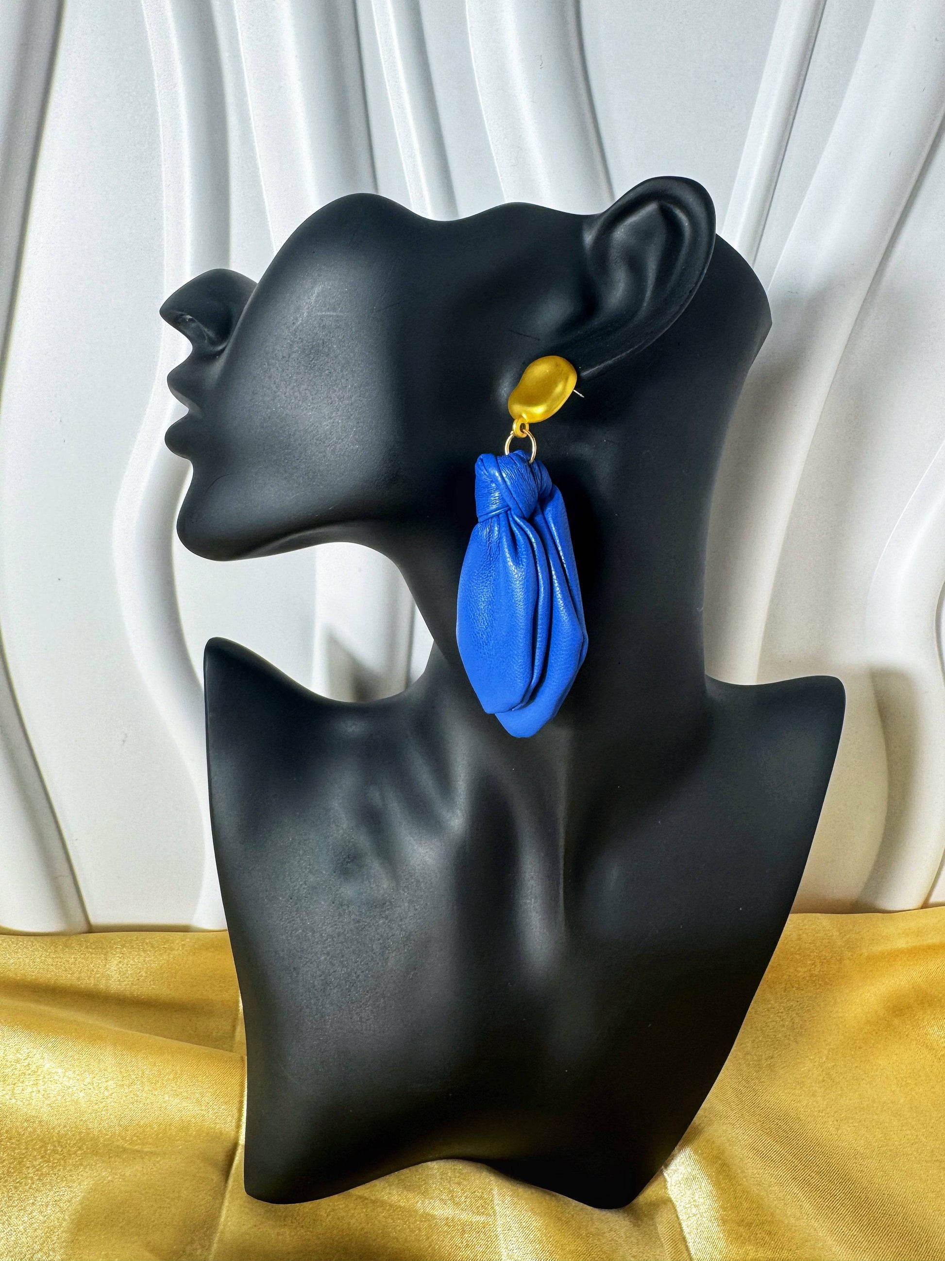 Knot Faux Leather Earrings - The Brand By Teneshia B.