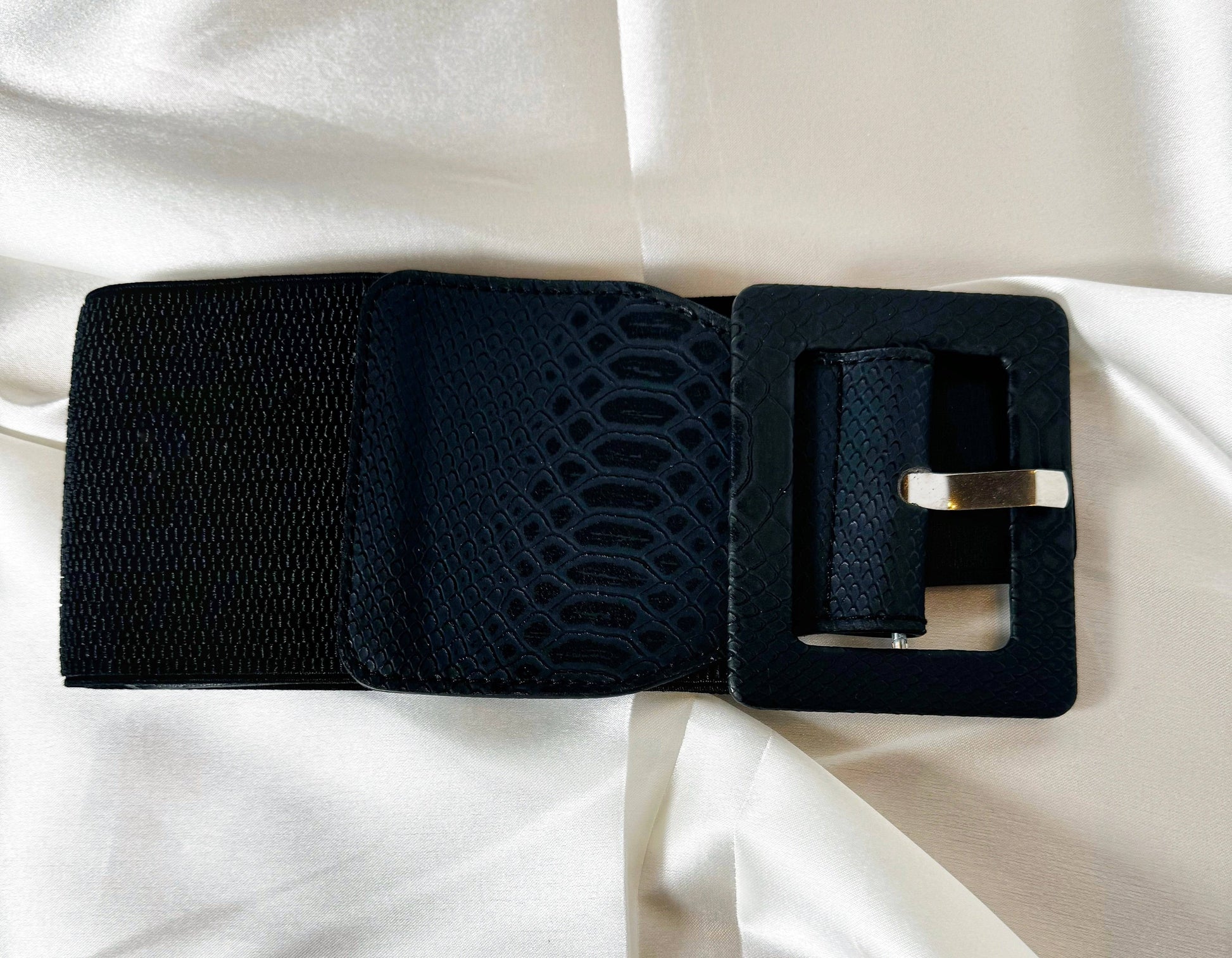 Black Textured Belt - The Brand By Teneshia B.