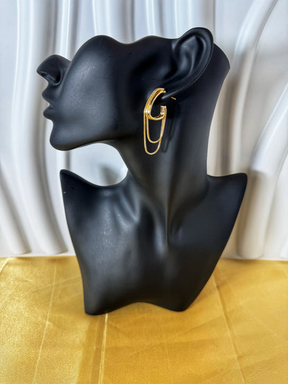 Fringe Chain Hoop Earrings - The Brand By Teneshia B.