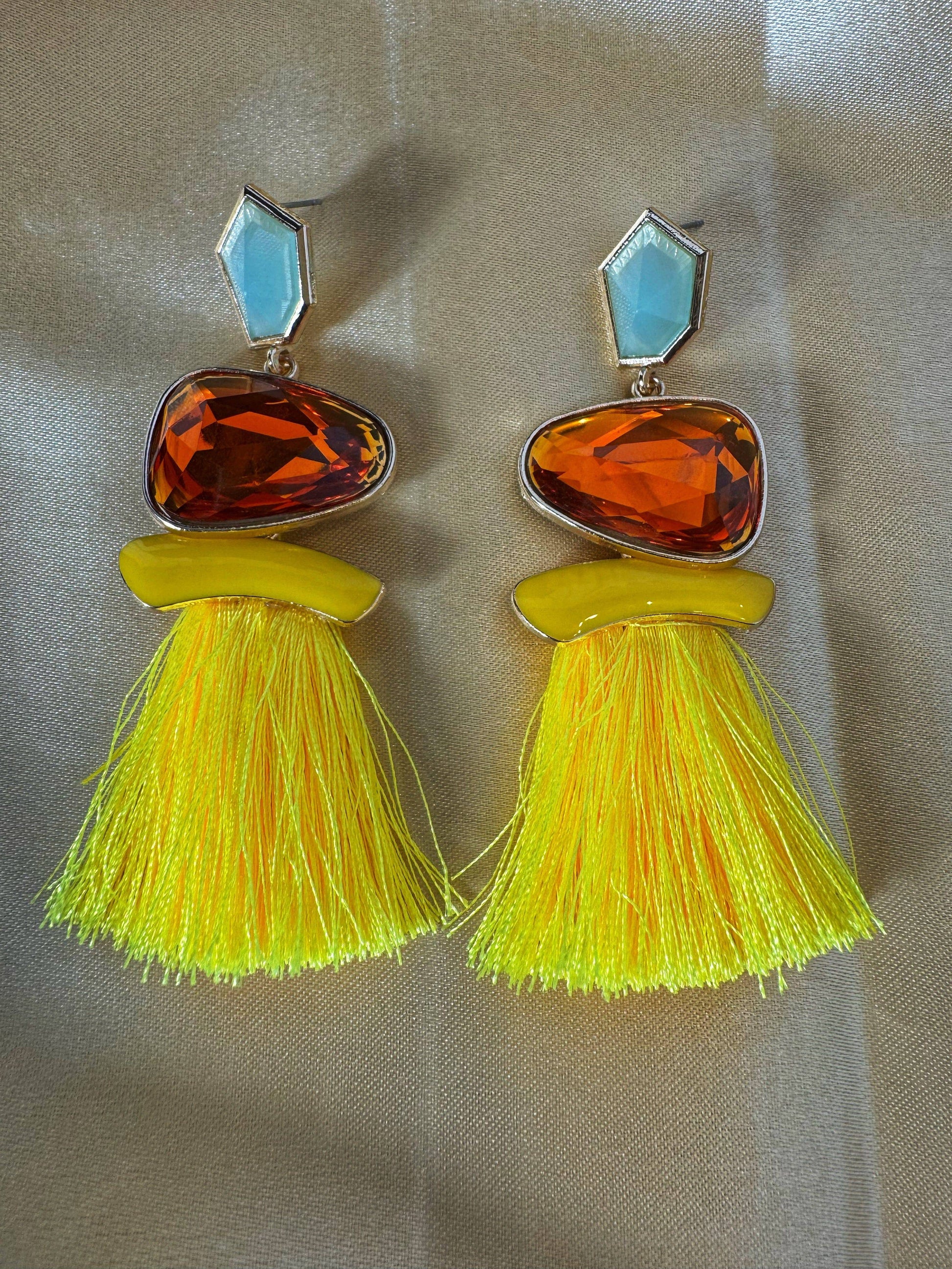 Colorful Tassel Dangle Earrings - The Brand By Teneshia B.