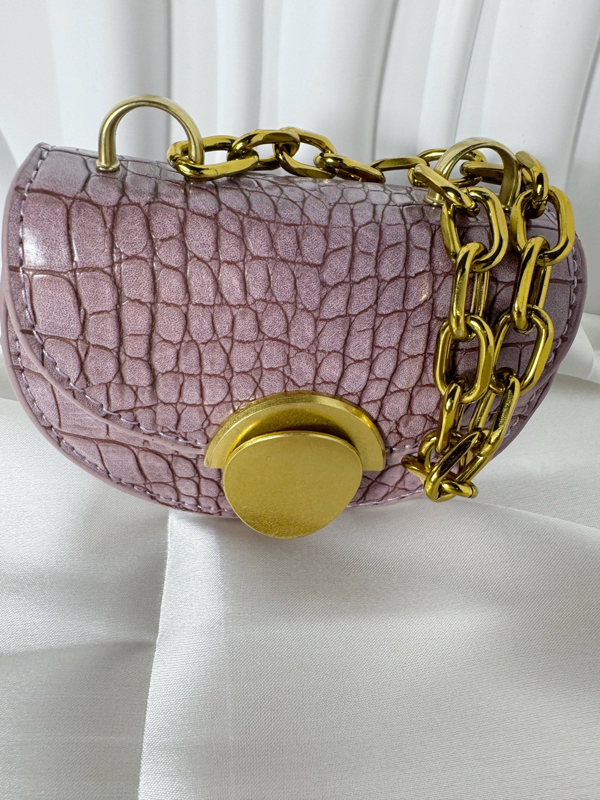 Mini Crocodile Saddle Bag - The Brand By Teneshia B.