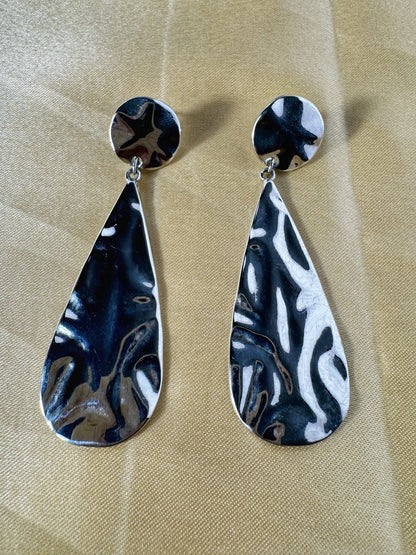 Hammered Teardrop Earrings - The Brand By Teneshia B.