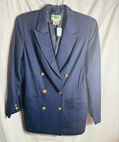 Navy Double Breasted Blazer - The Brand By Teneshia B.