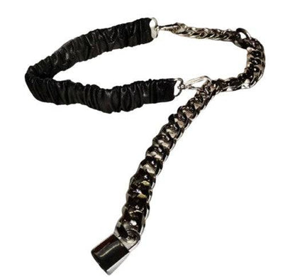 Silver/Leather Chain